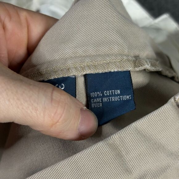 Vtg Polo Ralph Lauren Pants Mens 32x30 Beige Andrew Classic Fit Chino Pleated - Picture 5 of 15